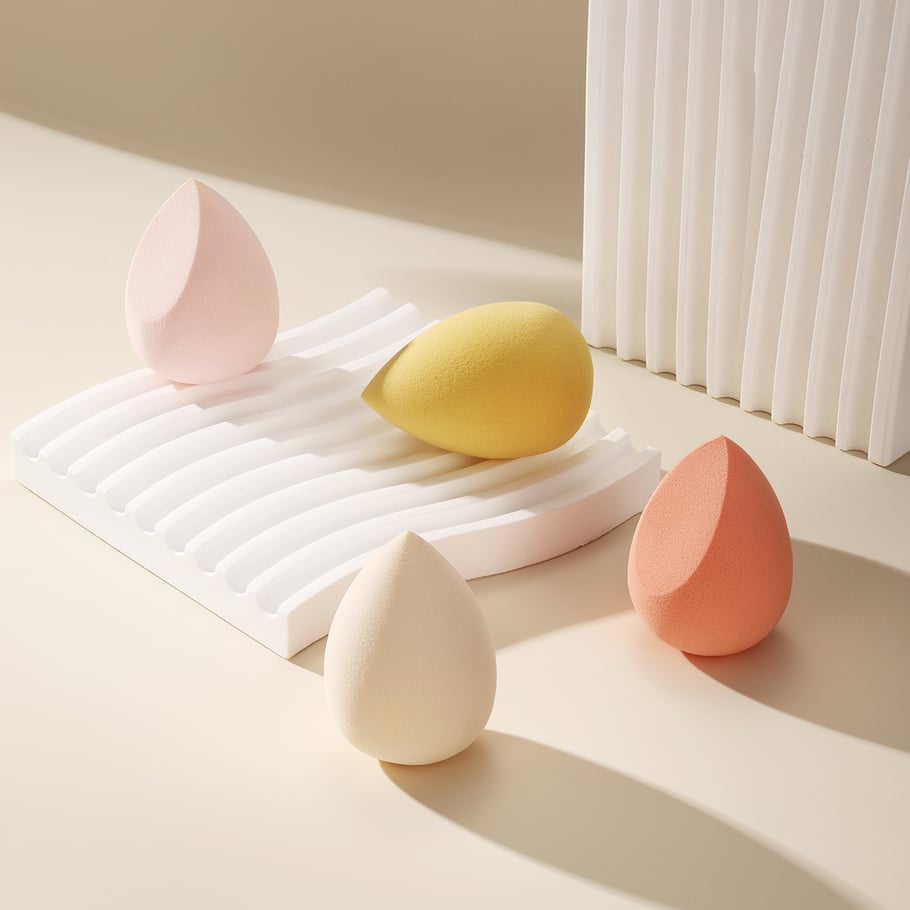 1 par de borlas de maquillaje unisex